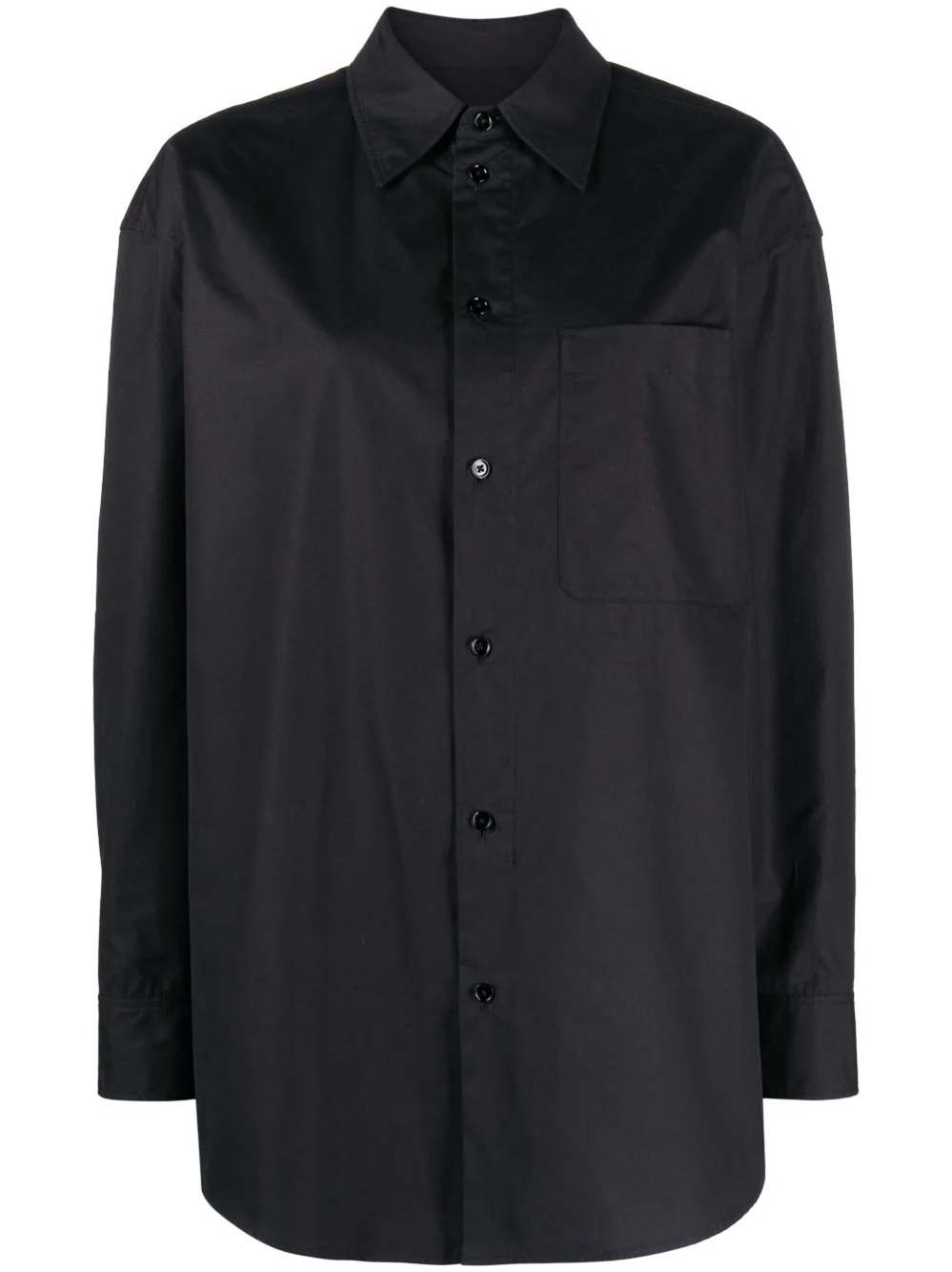 Shop Lemaire Shirt With Inserts In Black