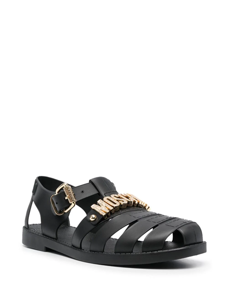 Moschino flat online sandals