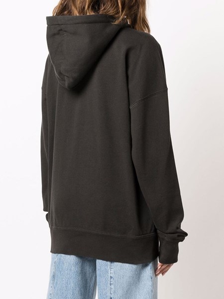 Isabel Marant Étoile Mansel logo-print hoodie - Black