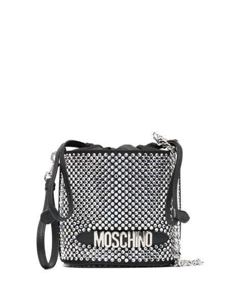 Moschino logo-detail discount bucket bag