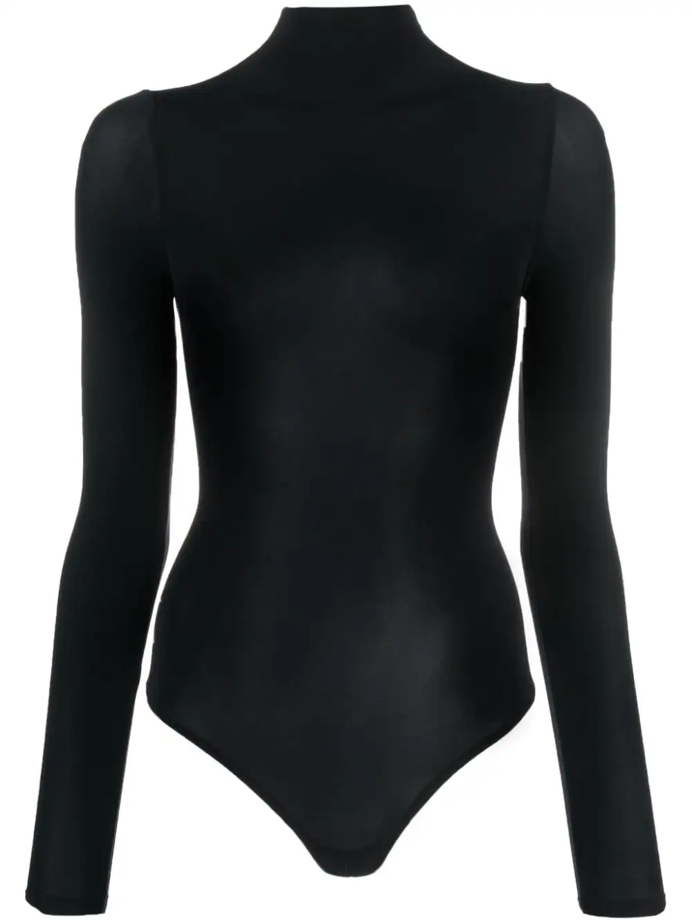 Wolford Leather Body In Black