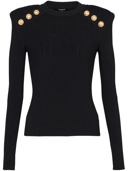 Turtleneck with gold outlet buttons