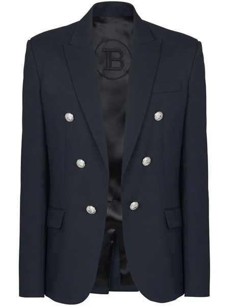 Balmain blazer discount silver buttons