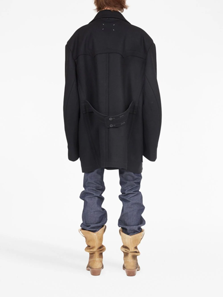 maison margiela Maison Margiela Oversized double-breasted coat