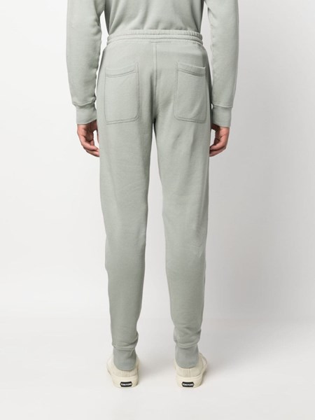 Tom Ford - White Leather Drawstring Cargo Jogger