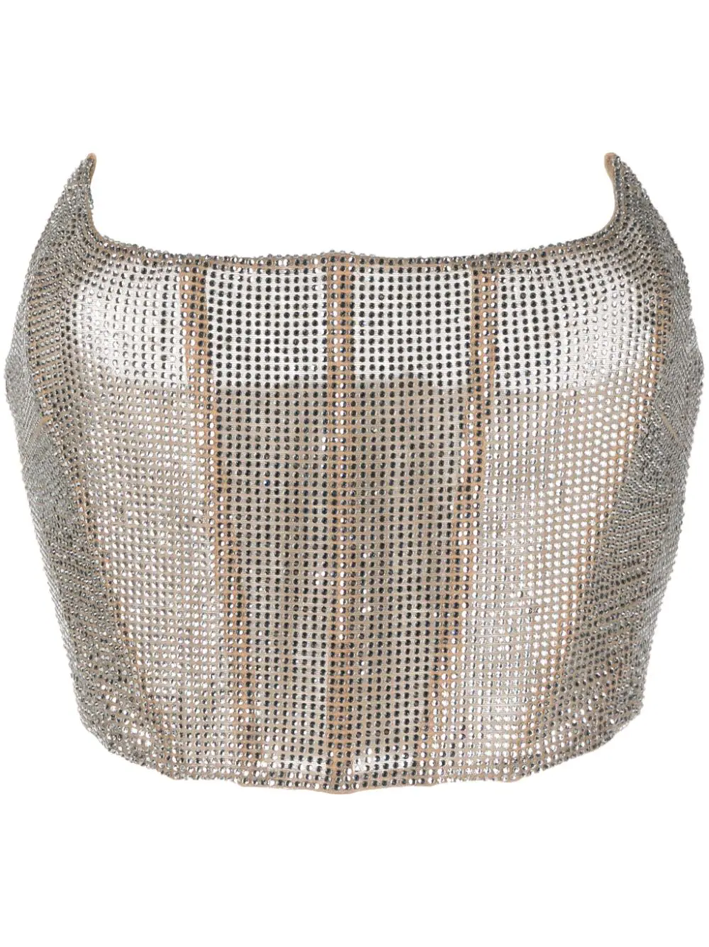 GIUSEPPE DI MORABITO EMBELLISHED CROP TOP