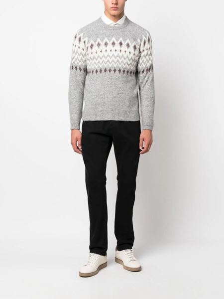 Brunello Cucinelli Polo-Style Sweater with Raglan Sleeves