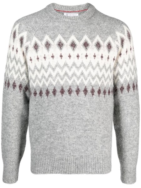 Brunello Cucinelli Polo-Style Sweater with Raglan Sleeves