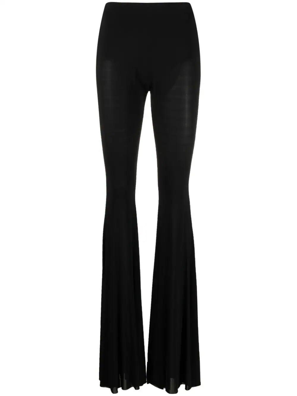 Giuseppe Di Morabito Stretch Viscose Jersey Flared Pants In Black