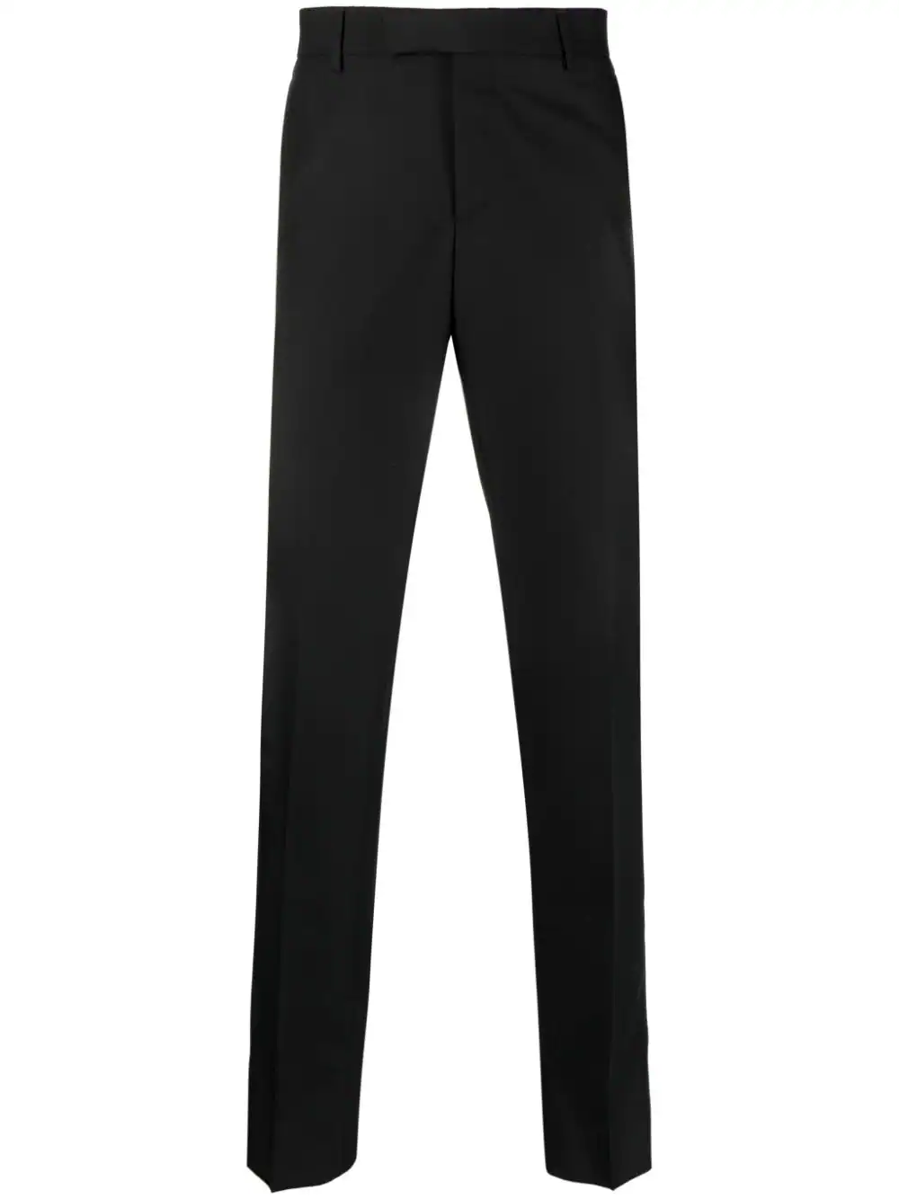 Shop Lardini Mid-rise Tailored Trousers In Black
