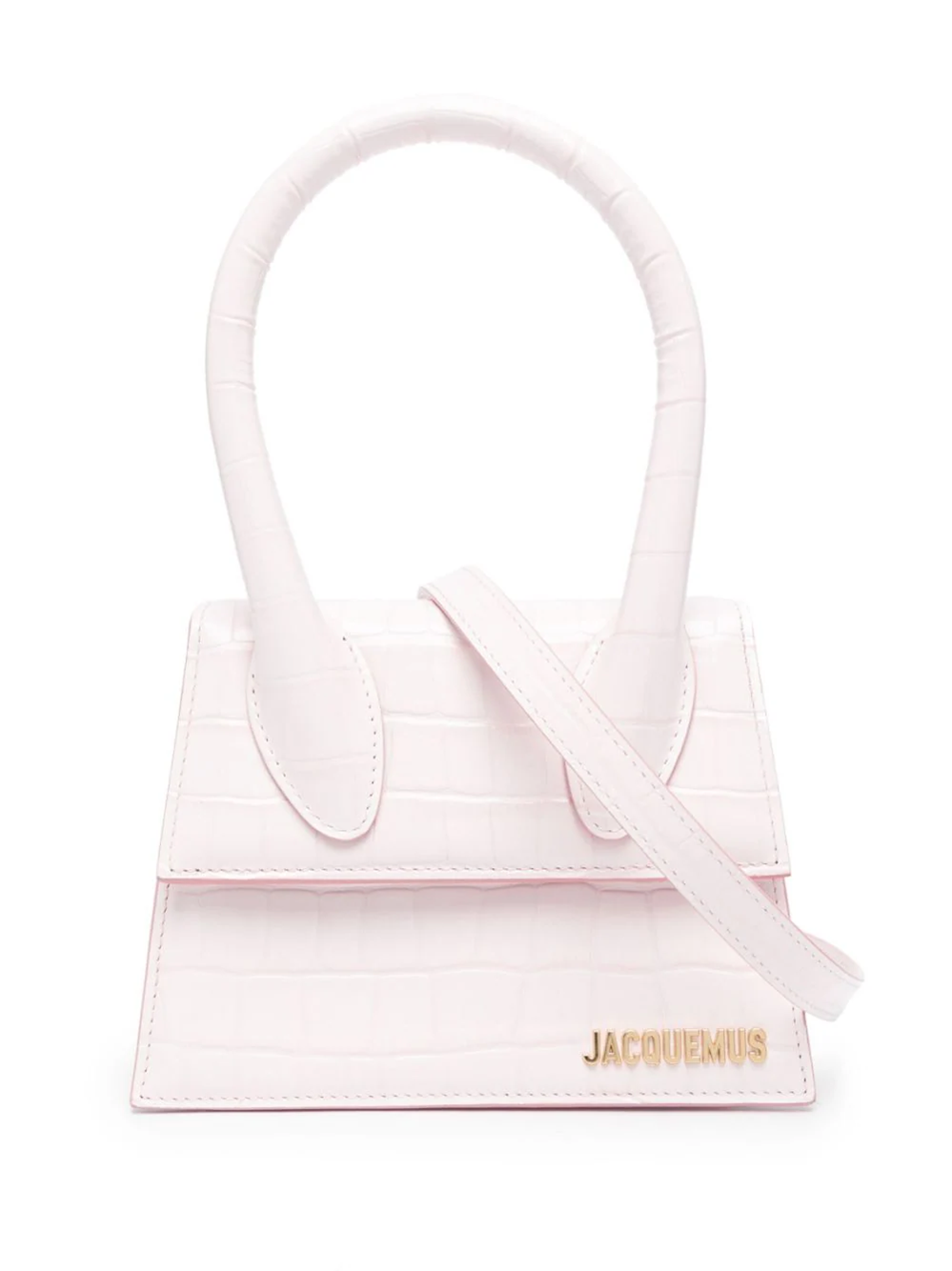 Shop Jacquemus Le Chiquito Moyen Tote Bag In Pink & Purple