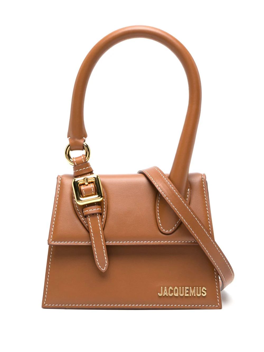 Jacquemus Logo Lettering Neck Strapped Wallet in Brown for Men