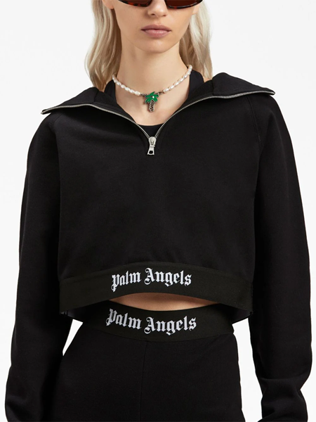palm angels Cropped sweatshirt with print available on  theapartmentcosenza.com - 32004 - US