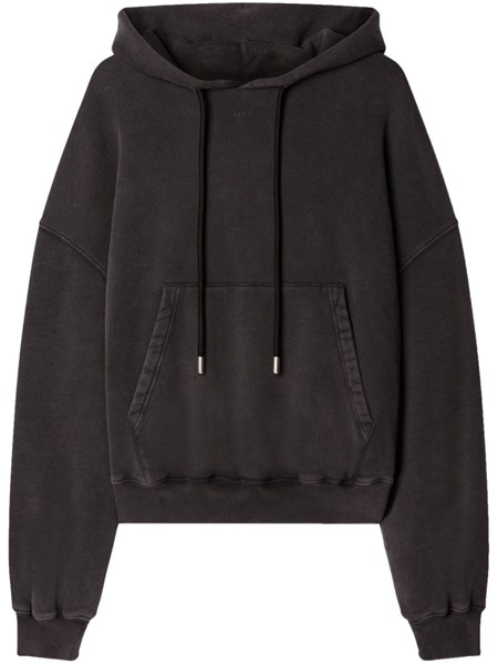 Off White Pocket Front Oversized Hoodie