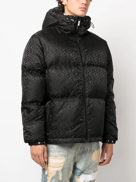 Gcds Monogram Puffer Jacket : Men Coats & Jackets Black | Gcds