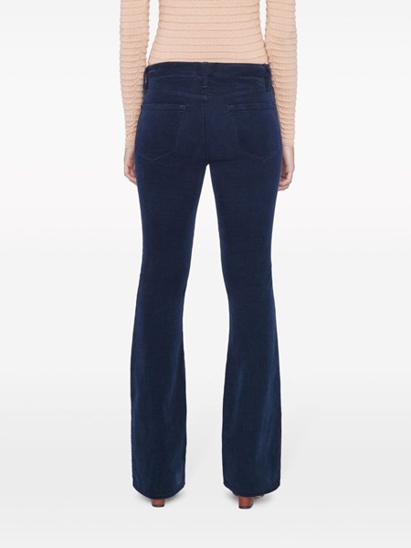 Mid-rise flared jeans