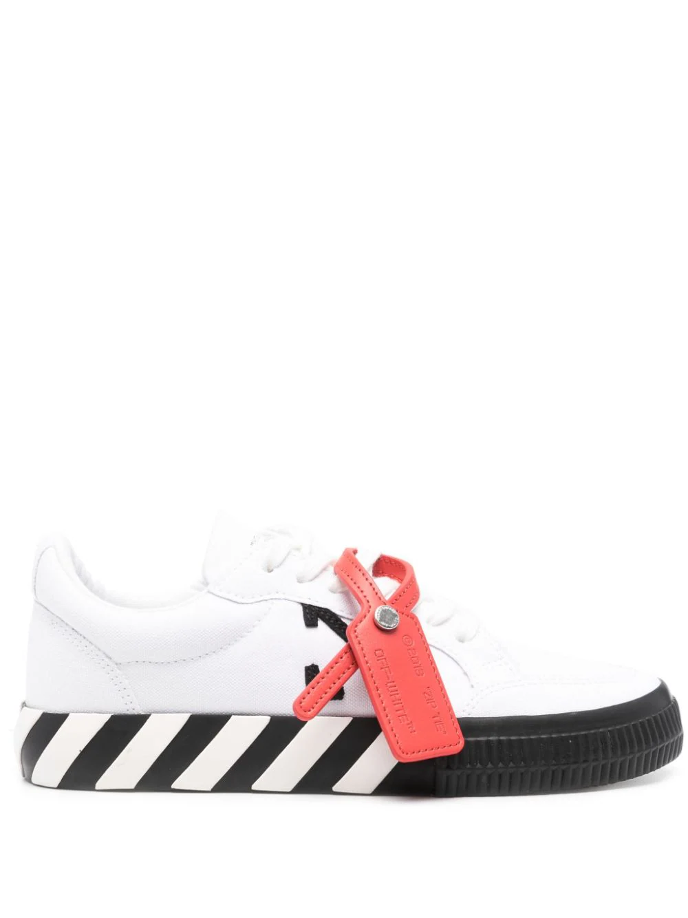 Off-White Black Leather Meteor Flat Slides Size 39 Off-White