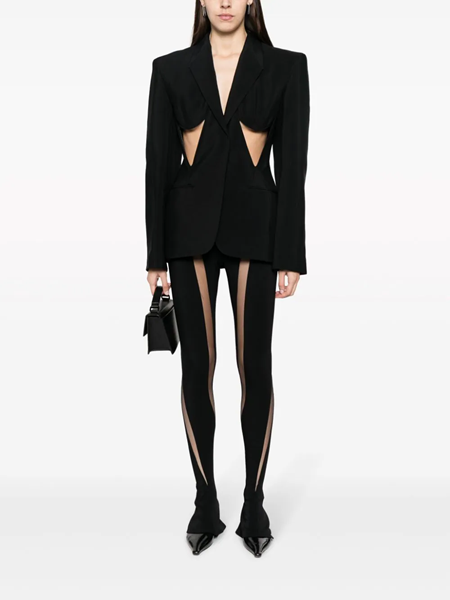 mugler leggings with transparent panels available on   - 32240 - IR
