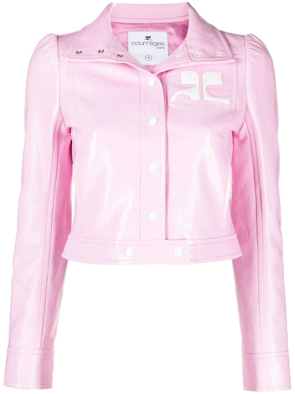 COURRÈGES REEDITION VINYL CROP JACKET