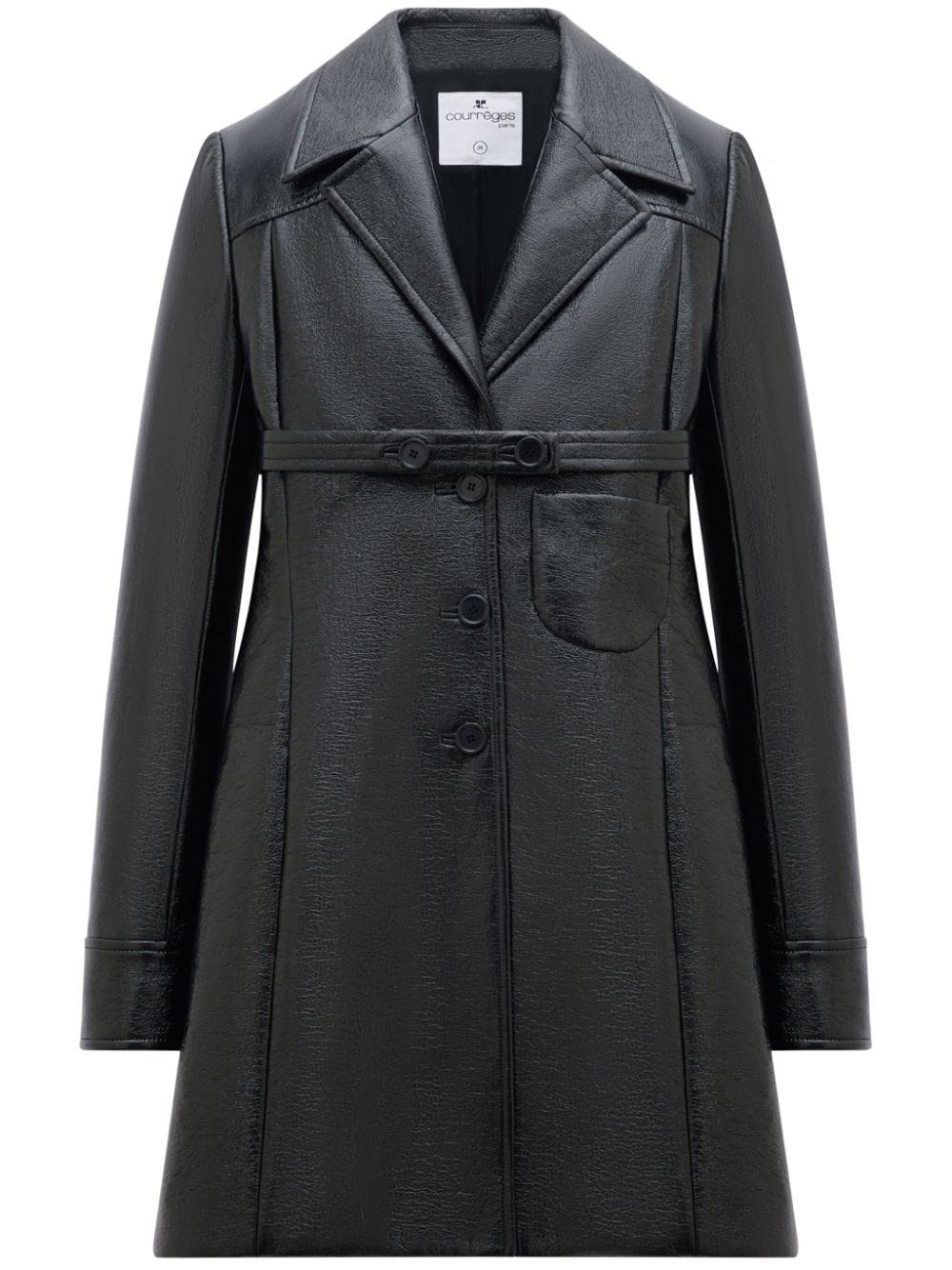COURRÈGES HERITAGE TAILORED COAT WITH BELT