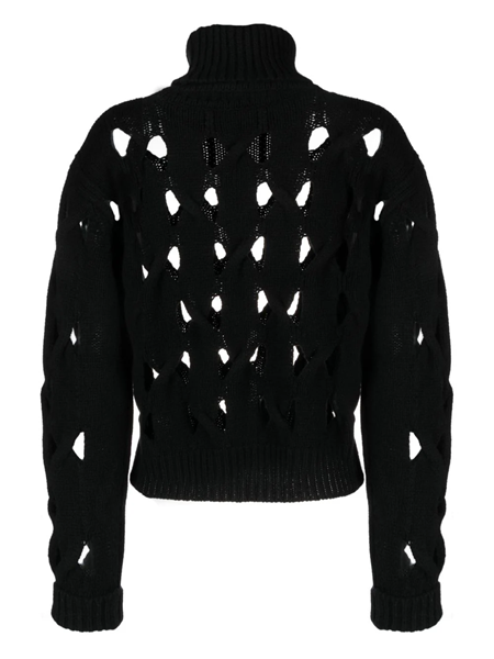 Knotted cut hot sale out sweater