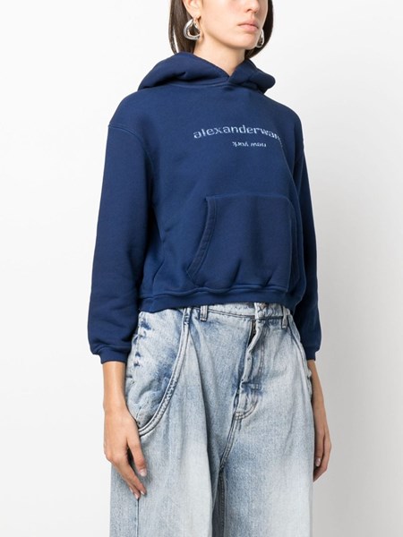 Alexander Wang Baseball Shirt Layered Hoody