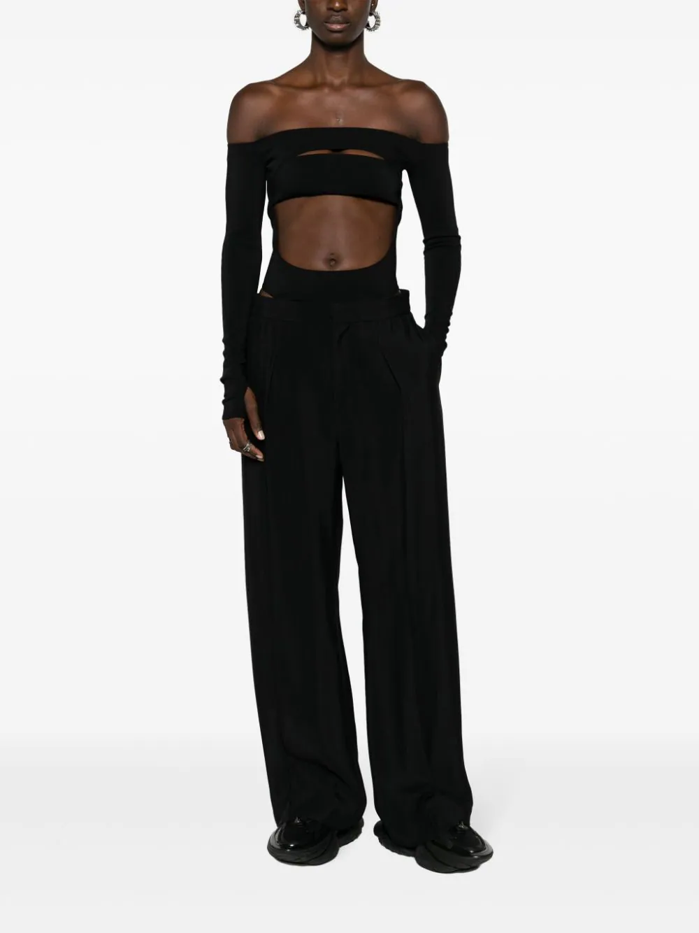 Illusion spiral leggings, Mugler