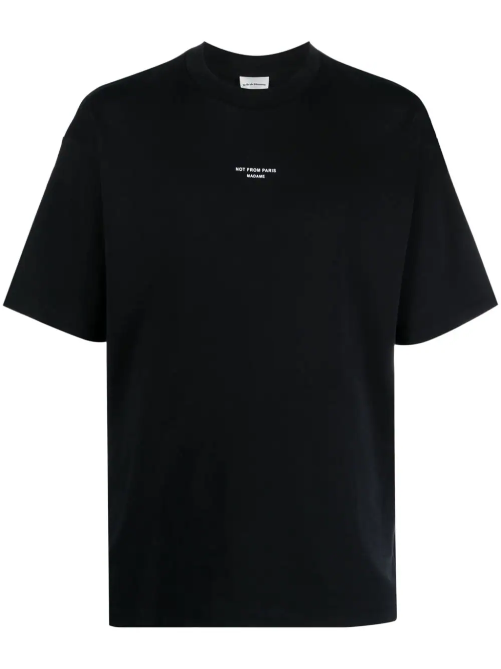 Shop Drôle De Monsieur T-shirt With Embroidery In Black