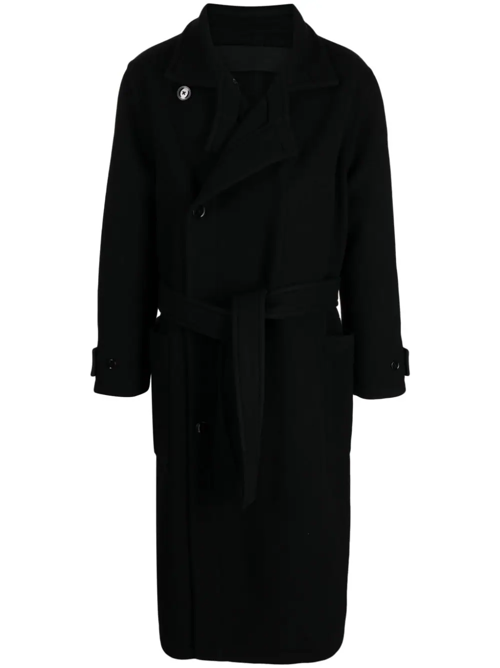 LEMAIRE SINGLE-BREASTED COAT WITH BELT
