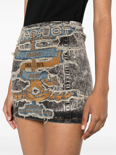 y/project Paris` Best denim mini skirt available on