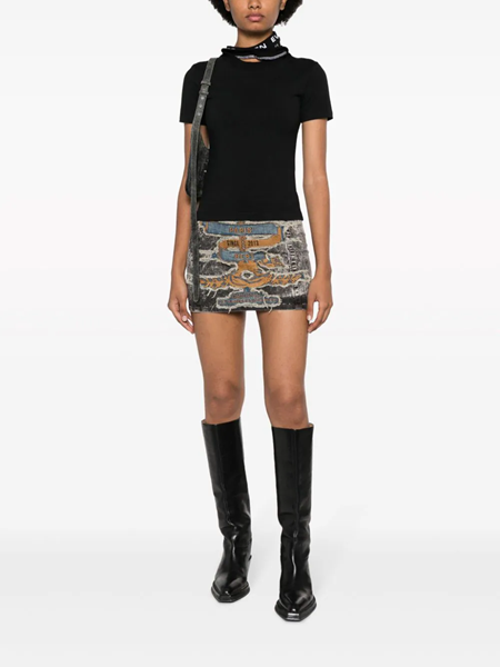 y/project Paris` Best denim mini skirt available on