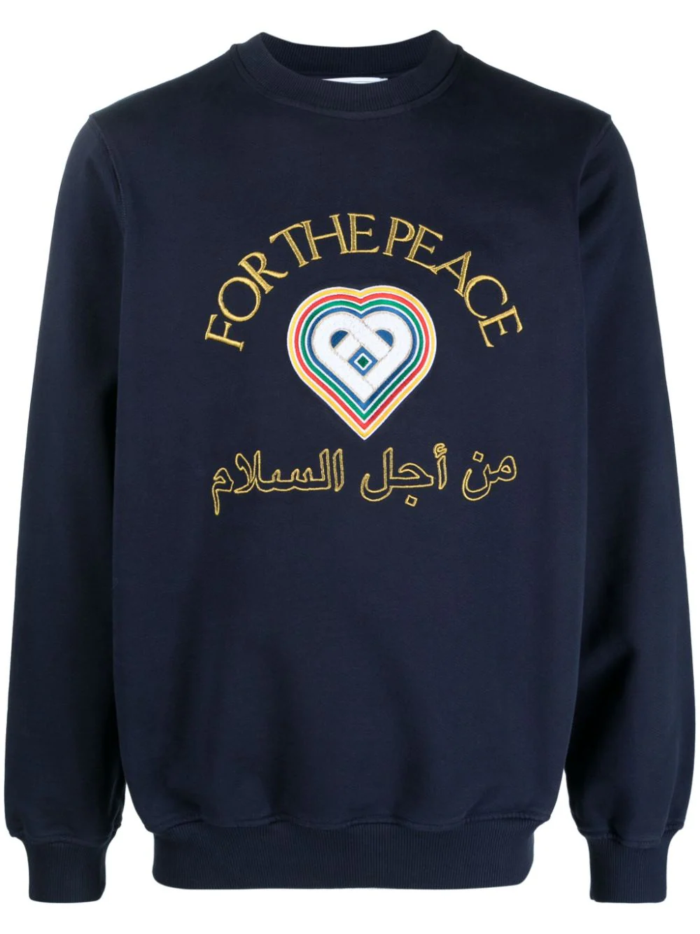 Shop Casablanca For The Peace Sweatshirt In Blue
