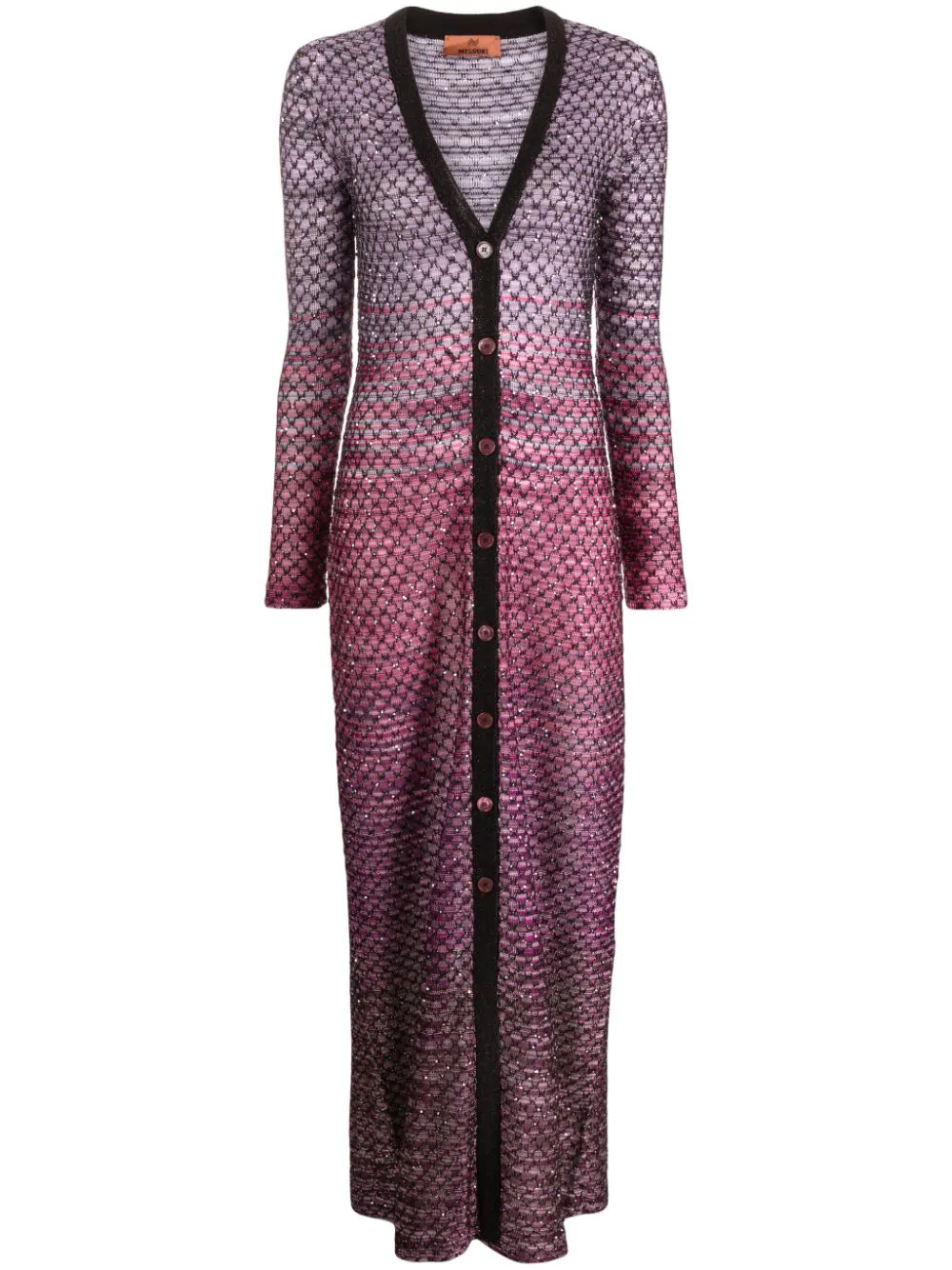 MISSONI MAXI MESH CARDIGAN EMBELLISHED WITH SEQUINS