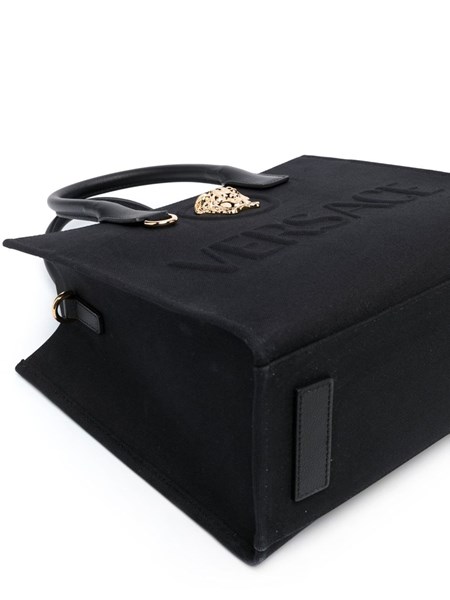 VERSACE メテュサ マクネティック ファスナ トトハック Versace La Medusa Pink Leather Front Flap Shoulder Bag