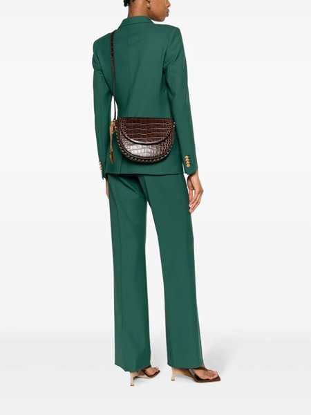 Stella McCartney Medium Frayme Flap Shoulder Bag - Green