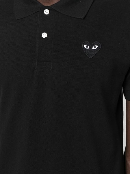 comme des garcons polo black