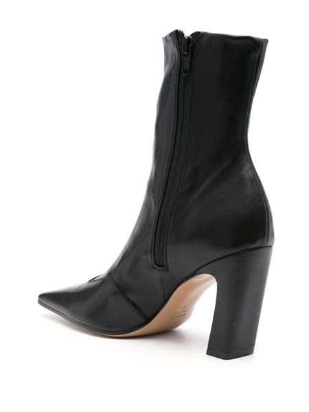 The Dallas Stretch Ankle Boot in Black Leather