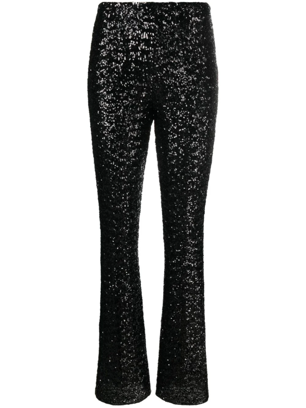 Oseree Oséree Wide-leg Trousers Embellished With Sequins In Black