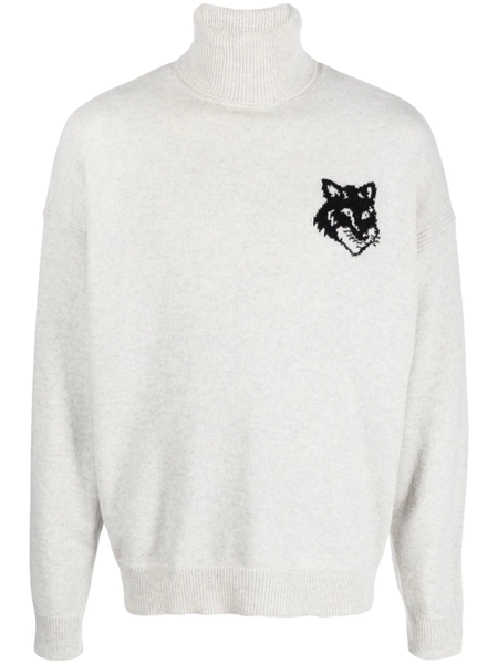 maison kitsune` Turtleneck sweater available on 