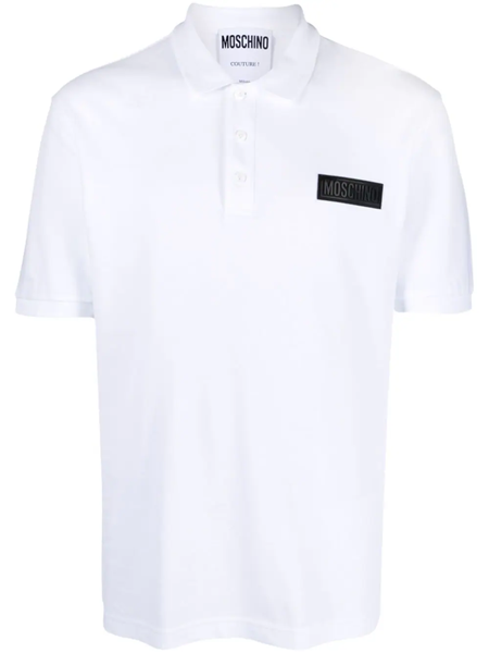 White on sale moschino polo