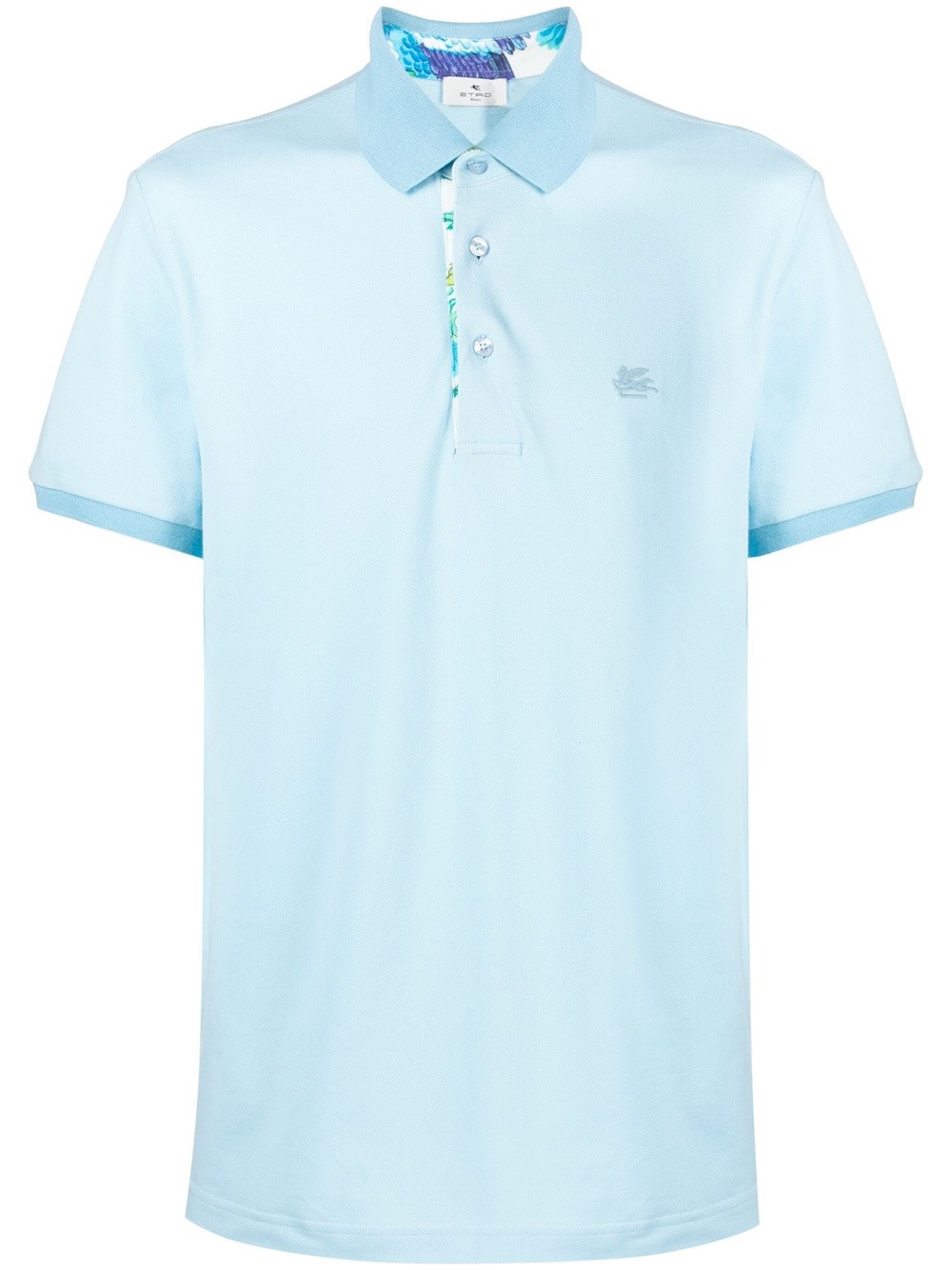 ETRO ROMA PEGASO POLO SHIRT WITH EMBROIDERY