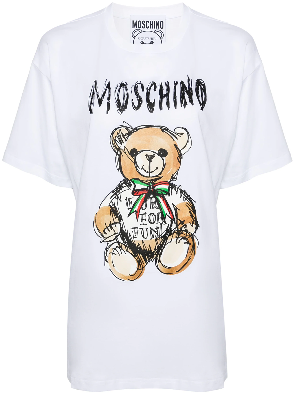 MOSCHINO TEDDY BEAR-PRINT COTTON T-SHIRT