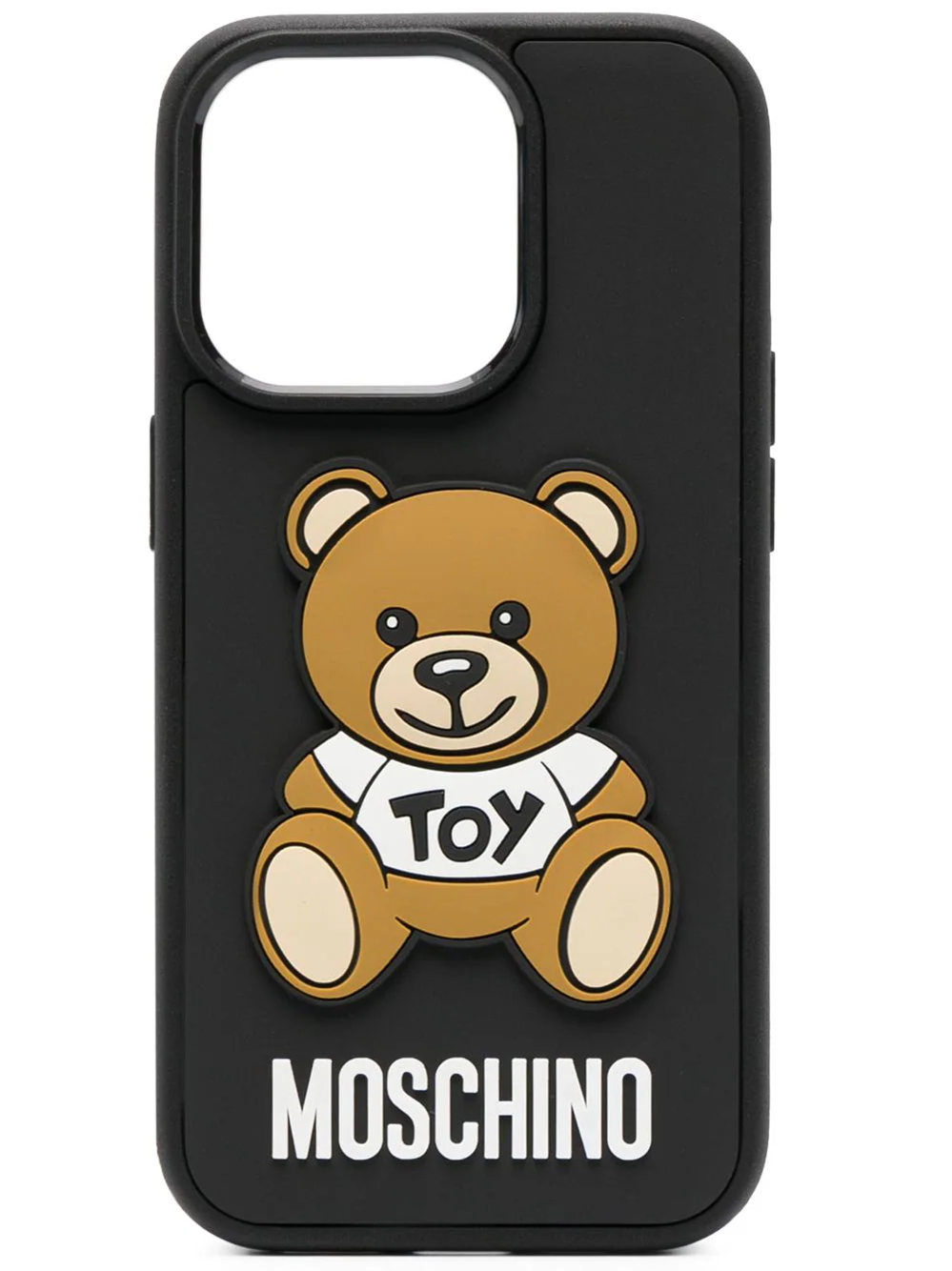 Shop Moschino Teddy Bear Iphone 14 Pro Cover In Black