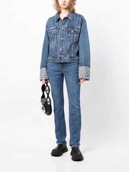 Alexander Wang STACK TIE JEAN DENIM | Official Site | Clothes design,  Outfit accessories, How to wear