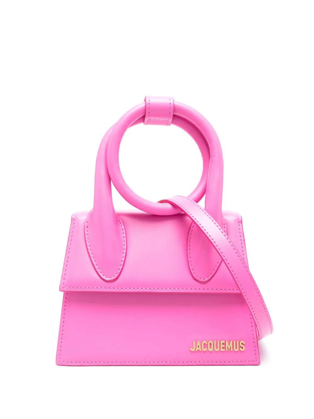 Jacquemus Le Chiquito Noeud Tote Bag In Pink & Purple