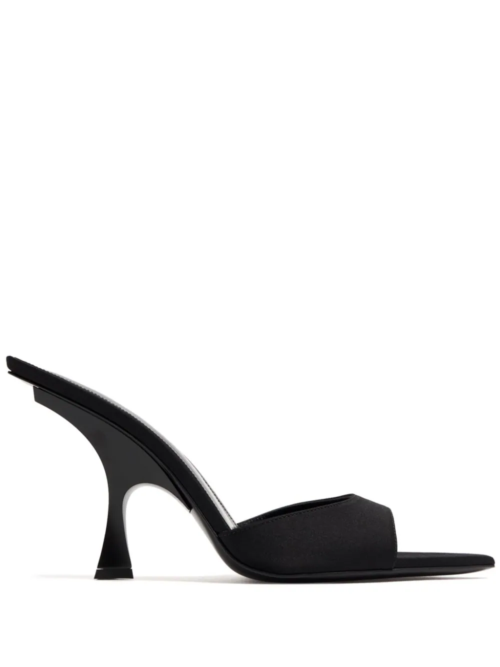 Shop Attico 100mm Open Toe Mules In Black