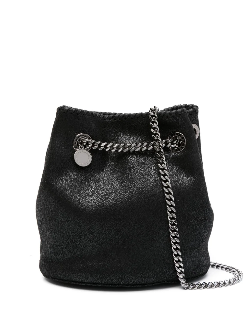 Stella Mccartney Black Falabella Bucket Bag In 1000 Black