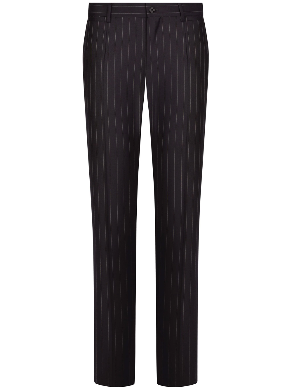 Shop Dolce & Gabbana Pinstriped Tailored Trousers In Brown