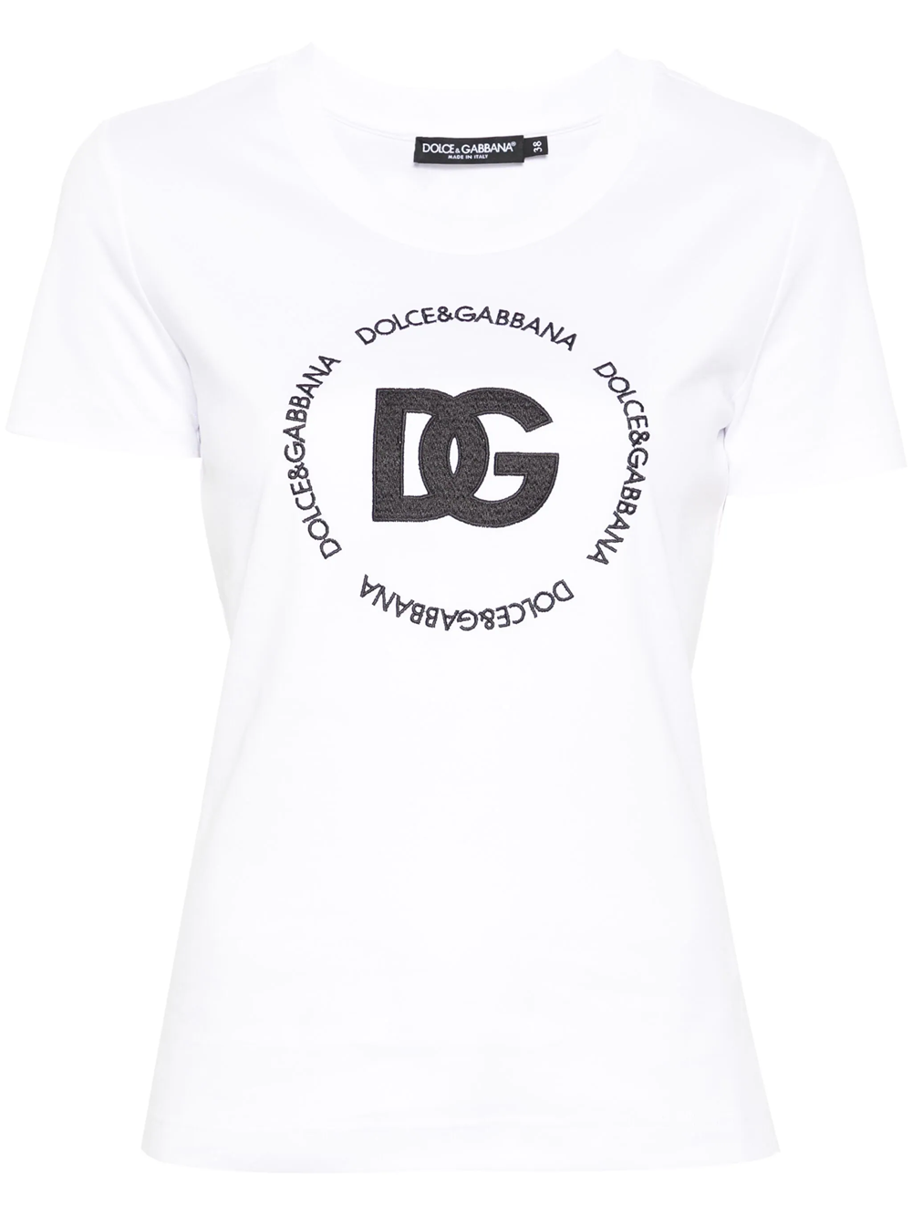 Dolce & Gabbana T-shirt With Embroidery In White