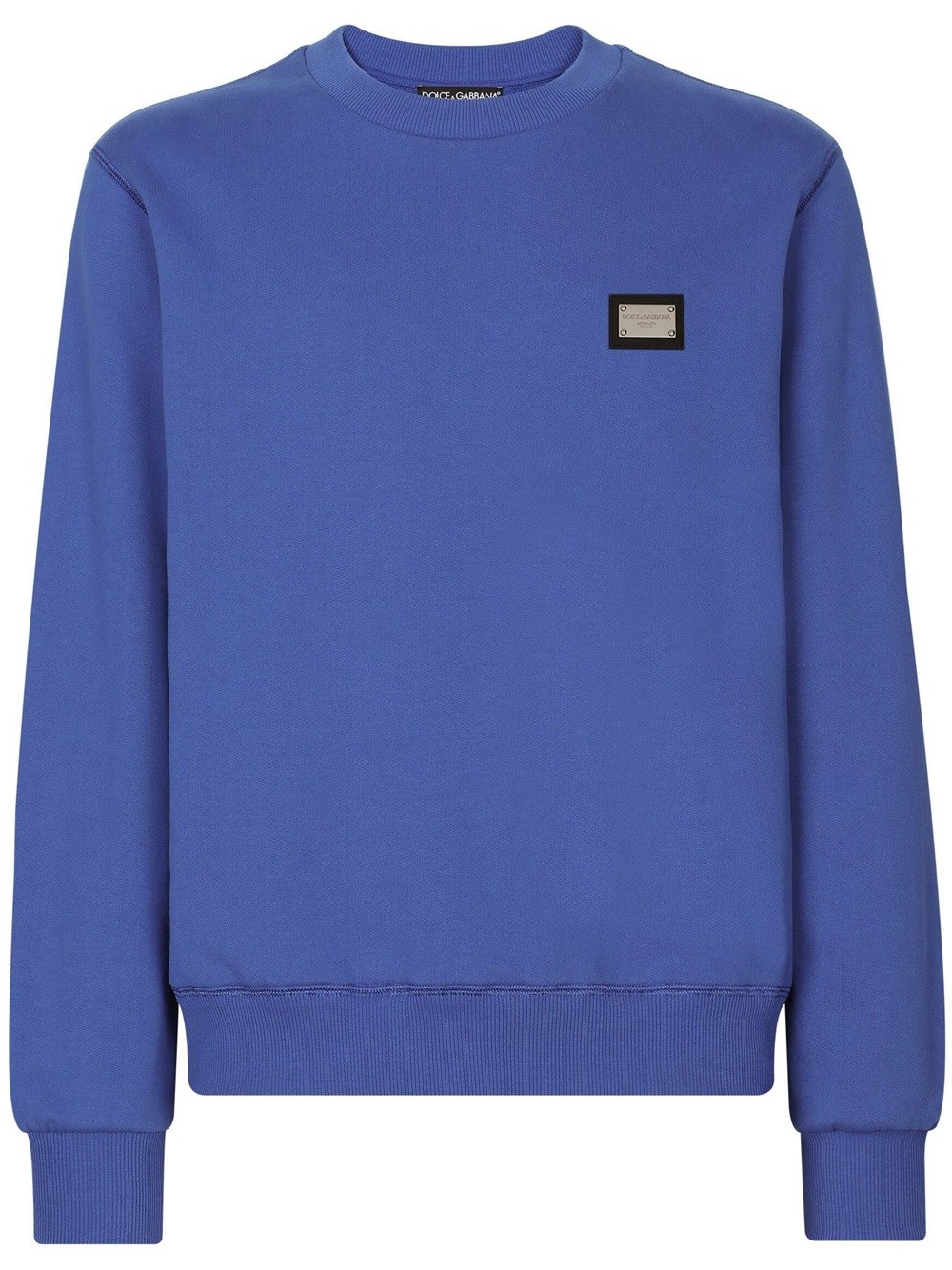 Shop Dolce & Gabbana Dg Essentials Sweatshirt In Blue